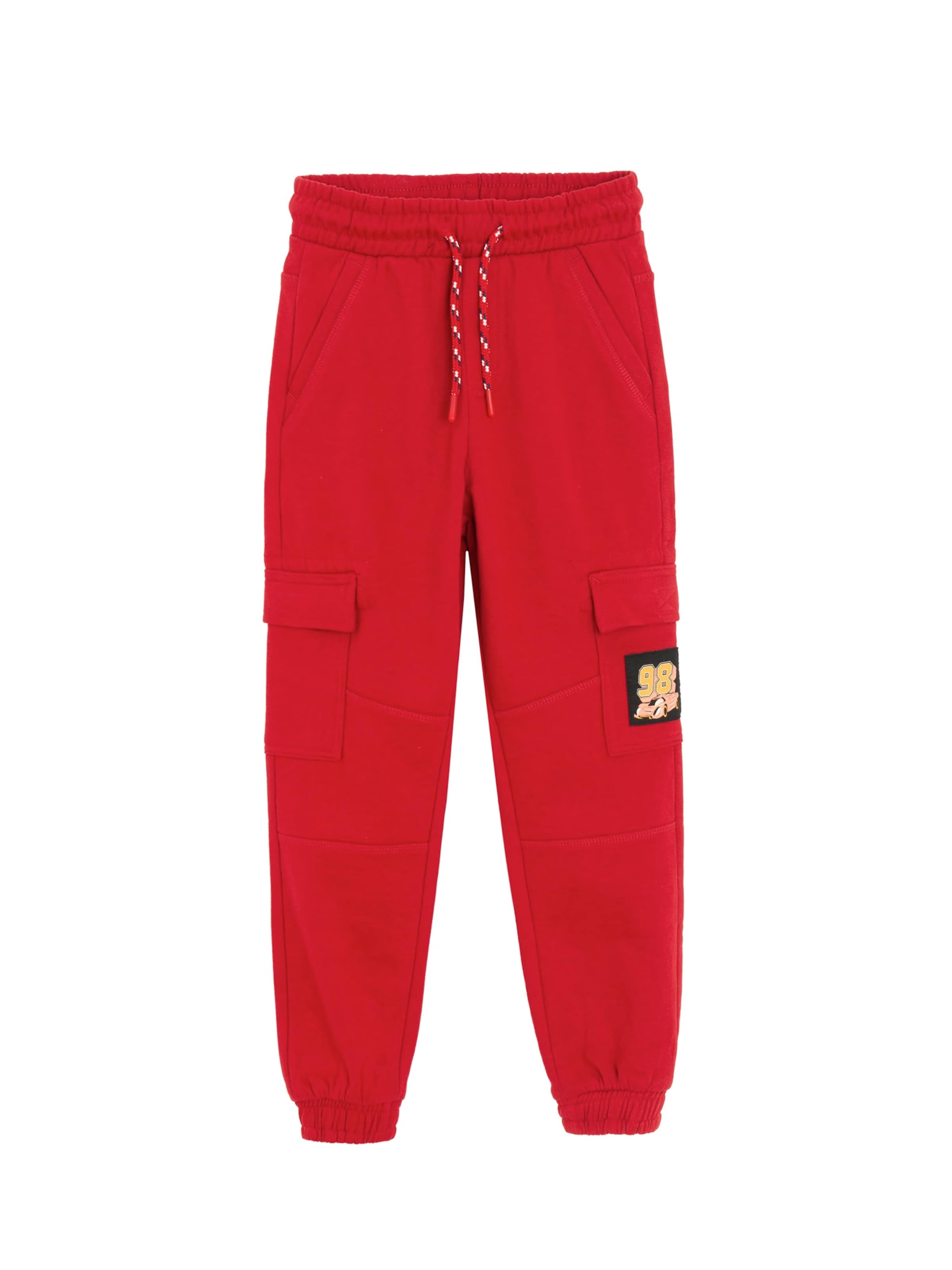 raudona Cool Club Siaurėjantis Kelnės: priekis