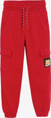 raudona Cool Club Siaurėjantis Kelnės: priekis