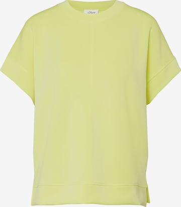 Sweat-shirt s.Oliver en jaune : devant
