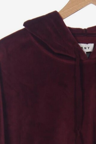 DKNY Sweatshirt & Zip-Up Hoodie in L in Red