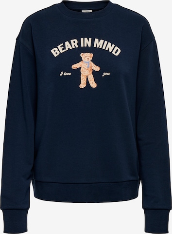 JDY Sweatshirt 'JDYBOOGIE' in Blau: Vorderseite