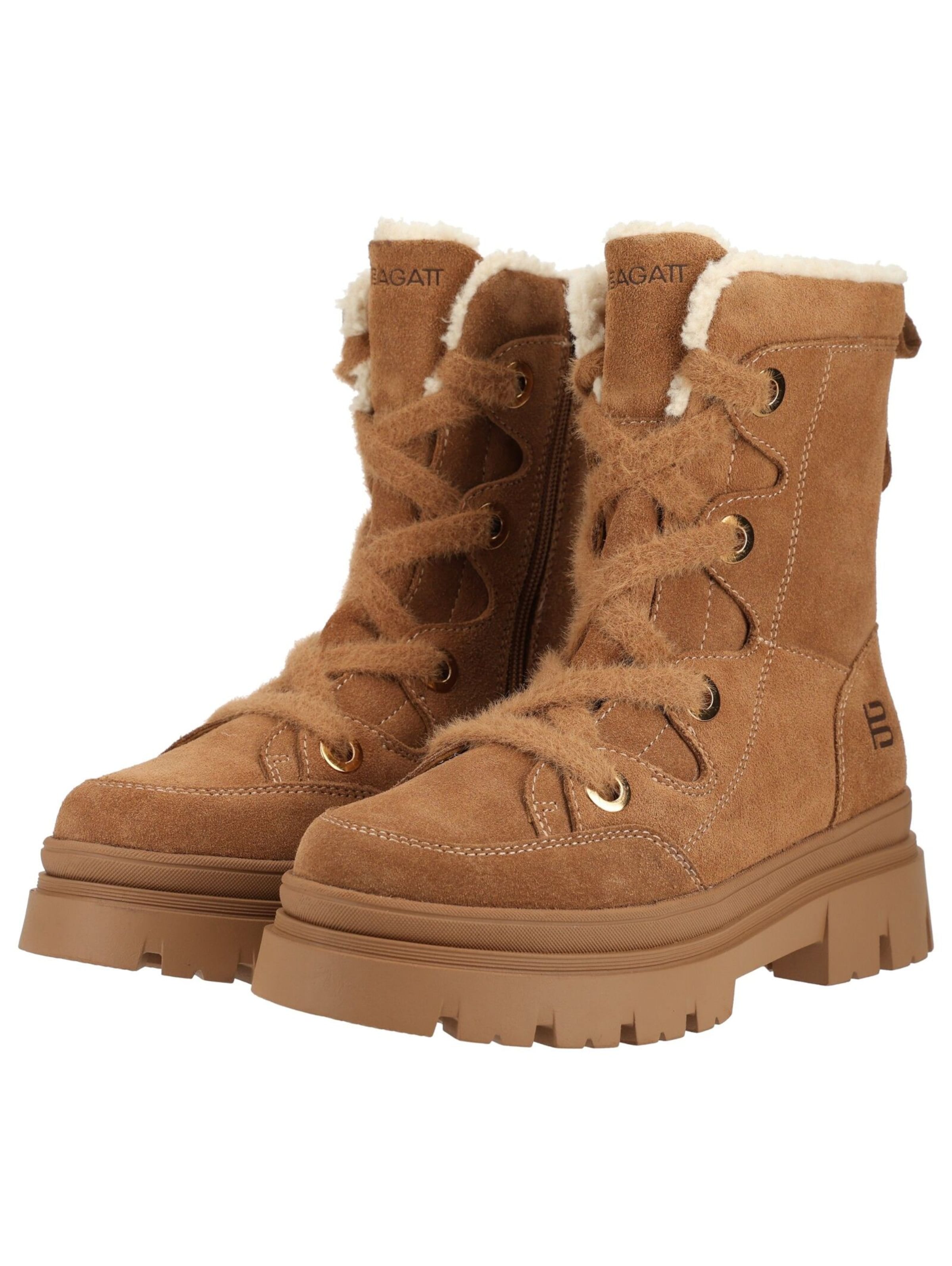 TT. BAGATT Lace-Up Ankle Boots in Brown