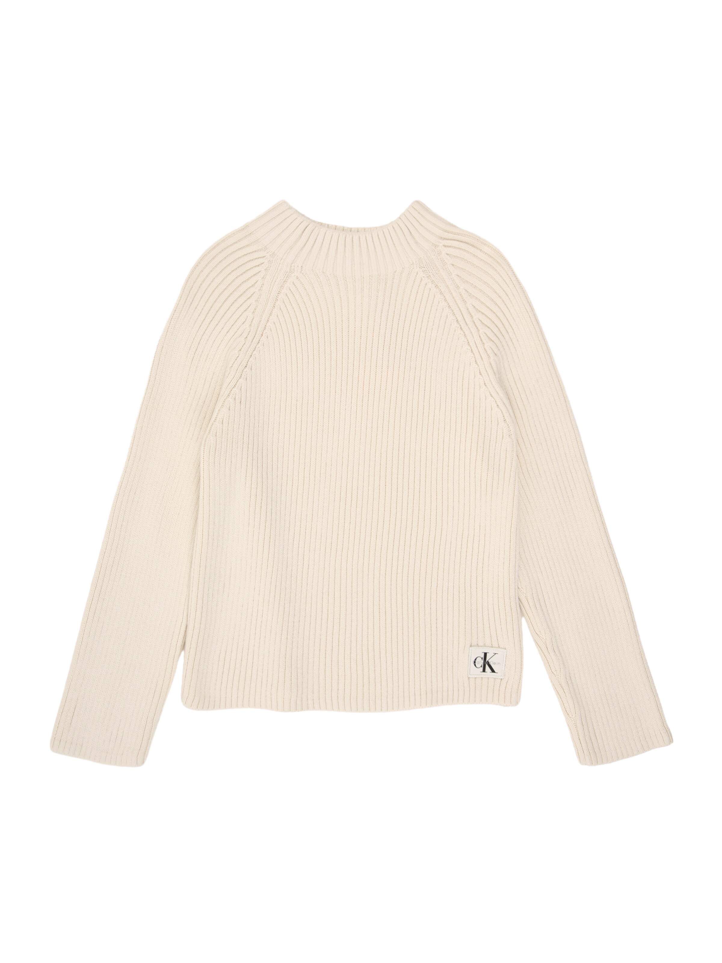 Calvin Klein Jeans Trui in Beige: voorkant