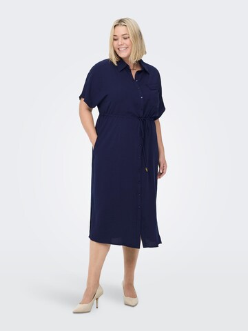 ONLY Carmakoma Shirt Dress 'Carcoris' in Blue