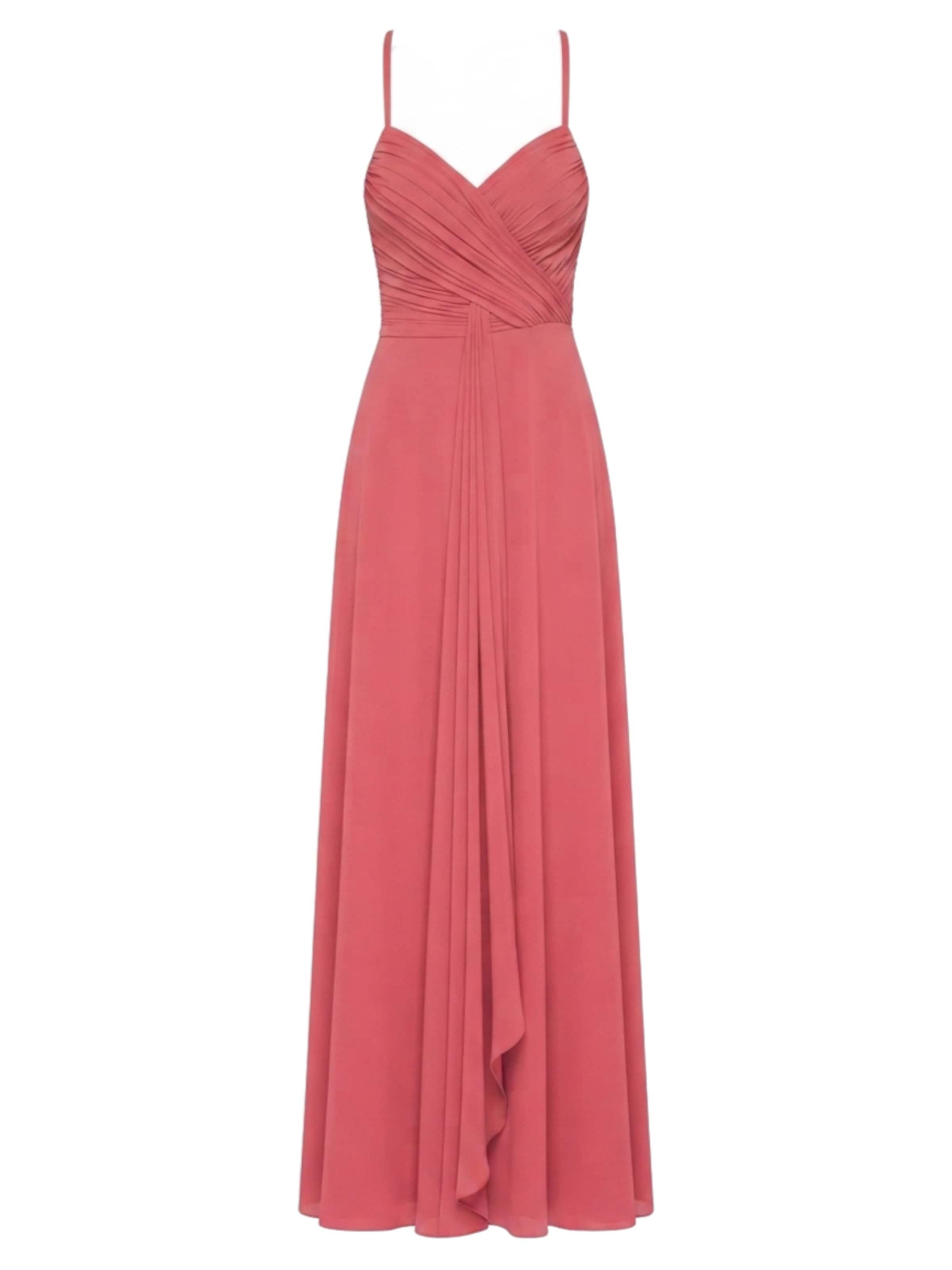 Robe de soirée Ombre en orange : devant