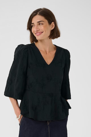 Chemisier 'Geniva' CULTURE en noir : devant