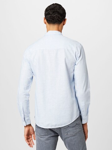 BLEND Regular fit Button Up Shirt in Blue