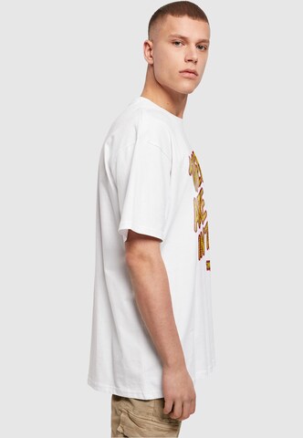 Merchcode Shirt 'Thin Lizzy - The Boys Stacked' in White