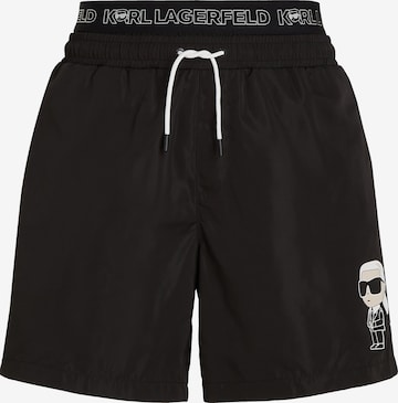 Karl Lagerfeld Bathing trunks in Black: front