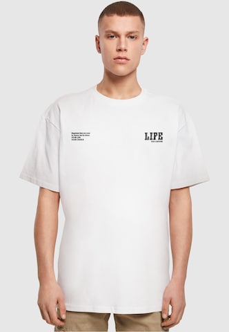Merchcode Shirt 'Life' in White: front