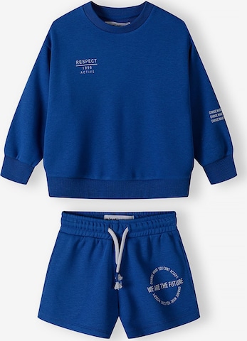 MINOTI Joggingpak in Blauw: voorkant