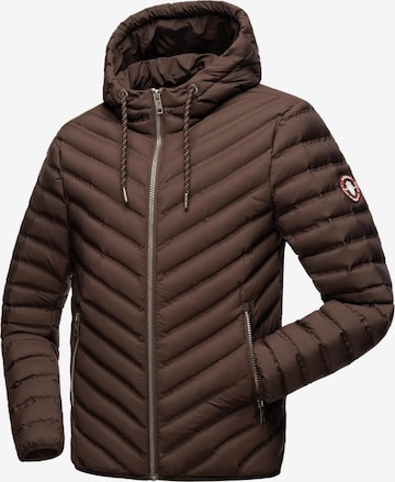 NAVAHOO Between-Season Jacket 'Fey-Tun' in Brown