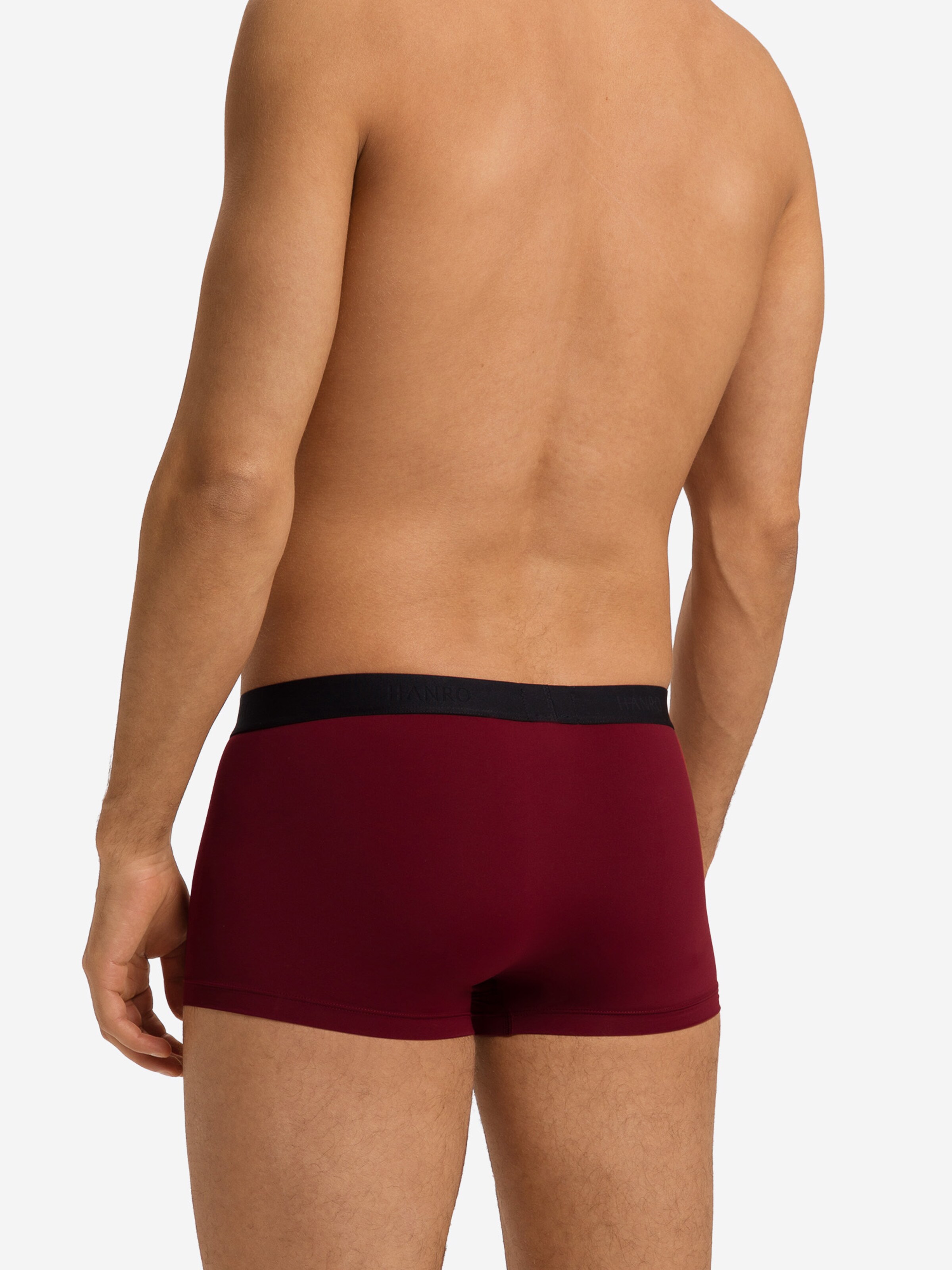 Hanro - Boxers ' Micro Touch ' em vermelho