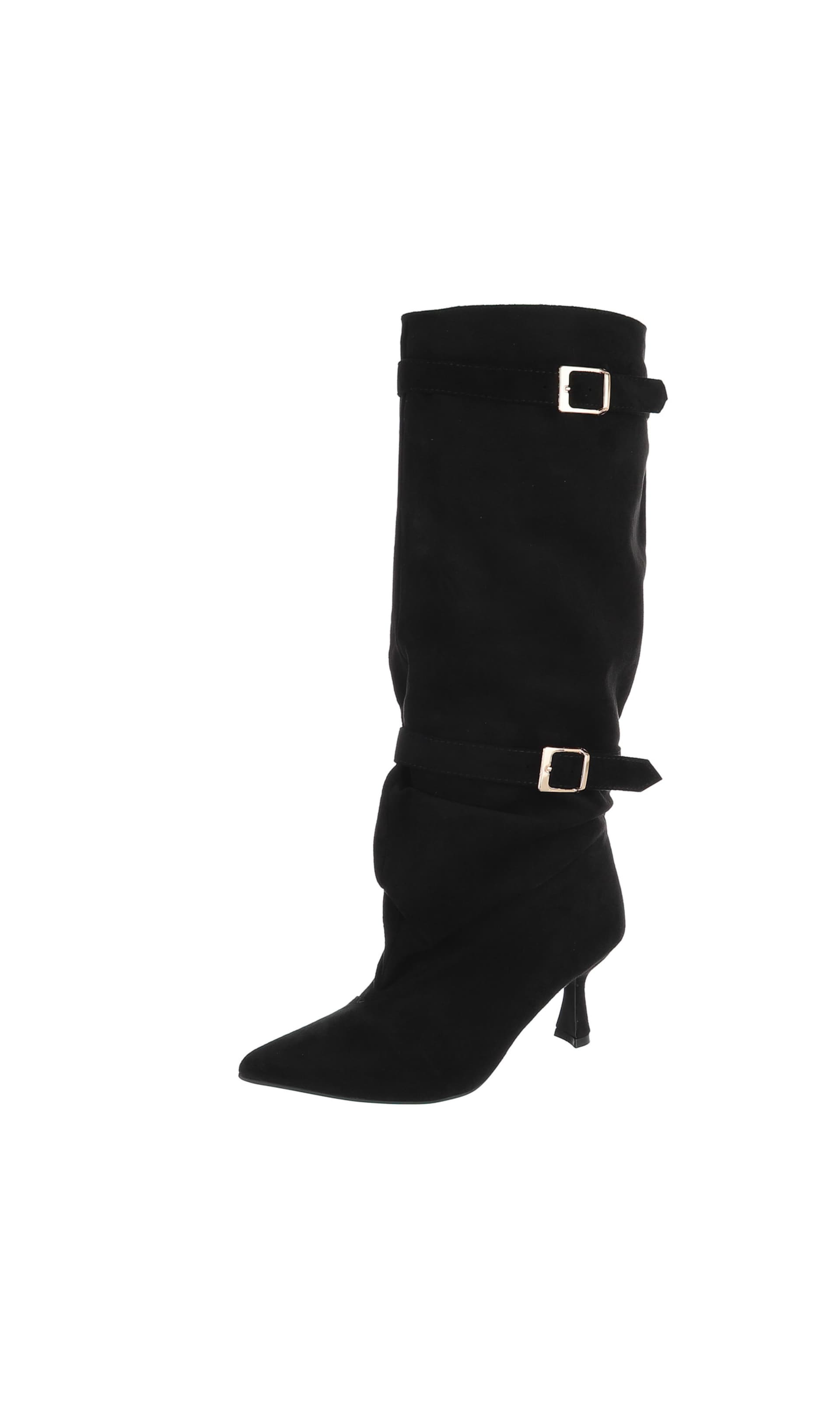 Ital-Design Boots in Black: front