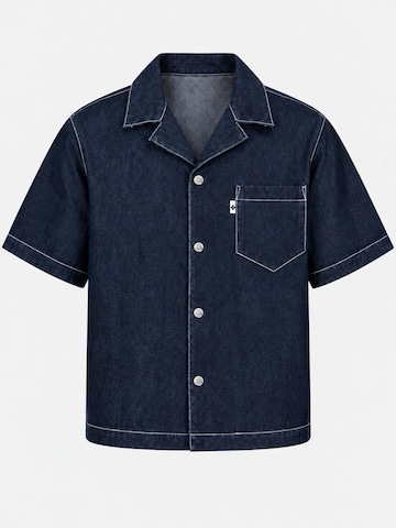 Coupe regular Chemise 'IYLovro' IYITO en bleu : devant