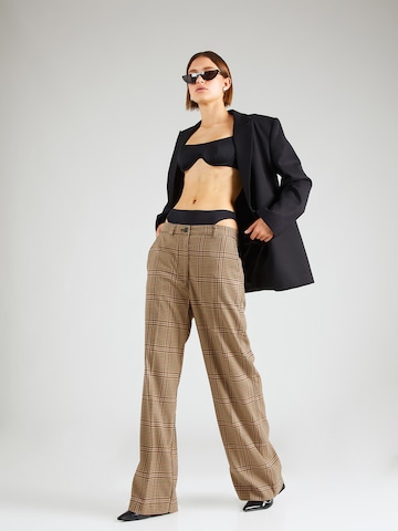 Wide Leg Pantalon à plis REPLAY en beige