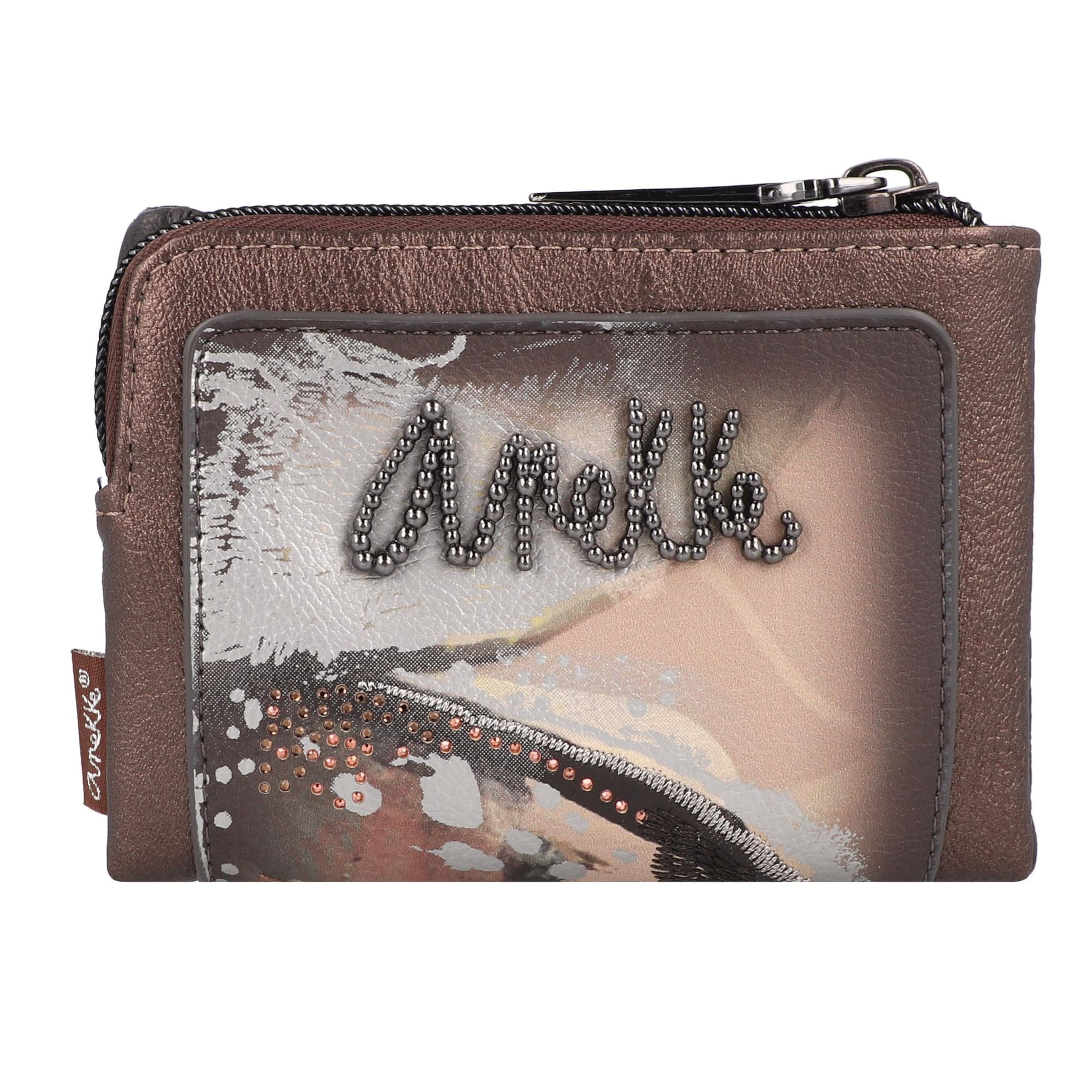 Anekke Wallet in Brown: front