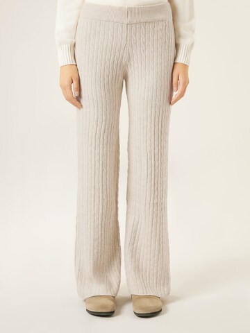 CALZEDONIA Wide Leg Hose in Beige