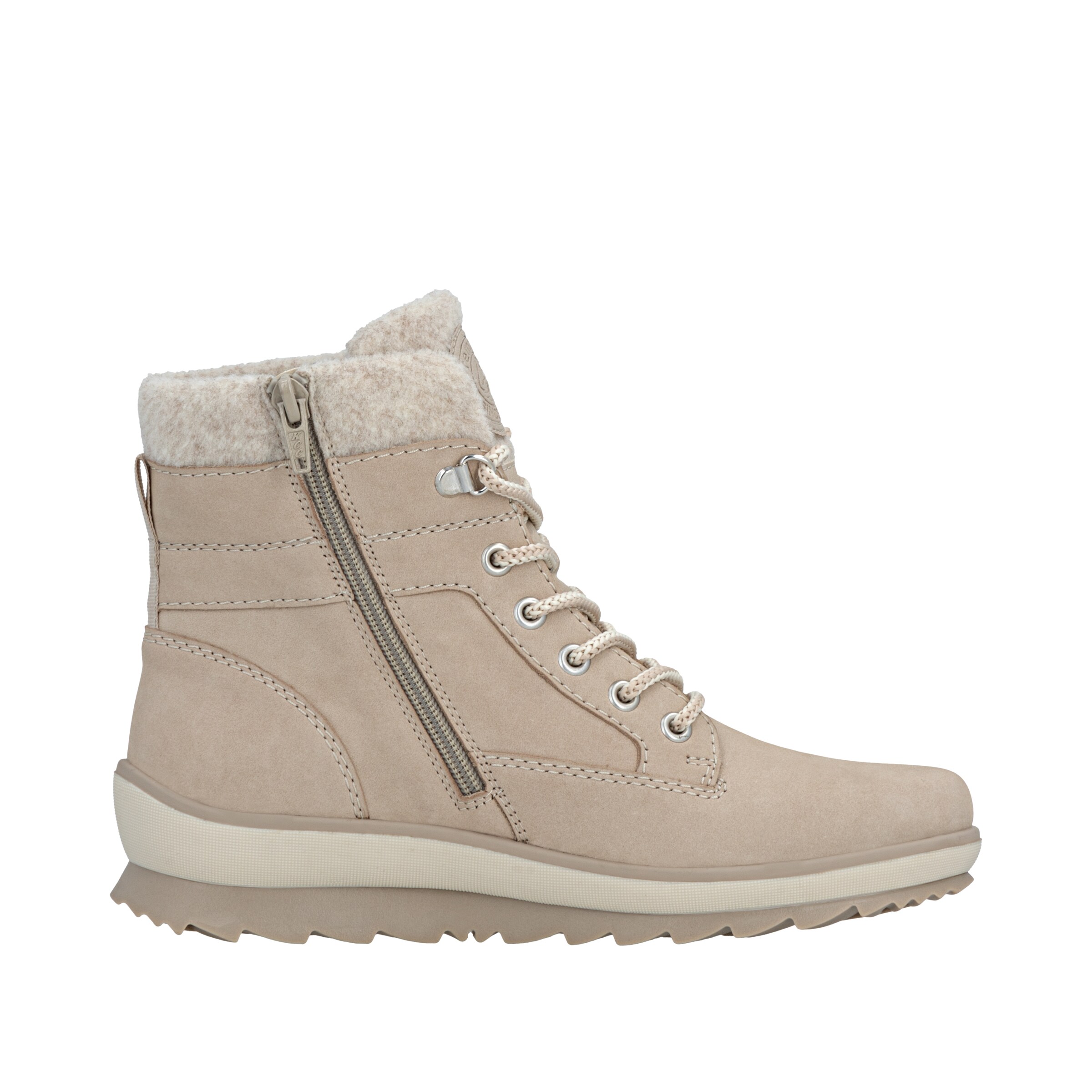 Bottes à lacets 'R8477' REMONTE en beige