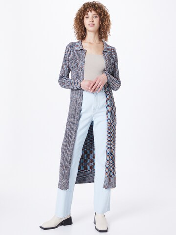 Cotton On Knitted Coat in Blue: front