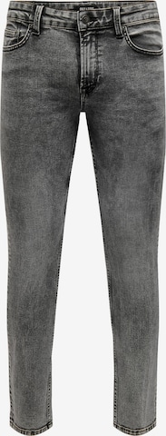Only & Sons Slimfit Jeans i grå: framsida