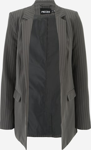 Pieces Tall Blazer 'BOSSY' in Grey: front