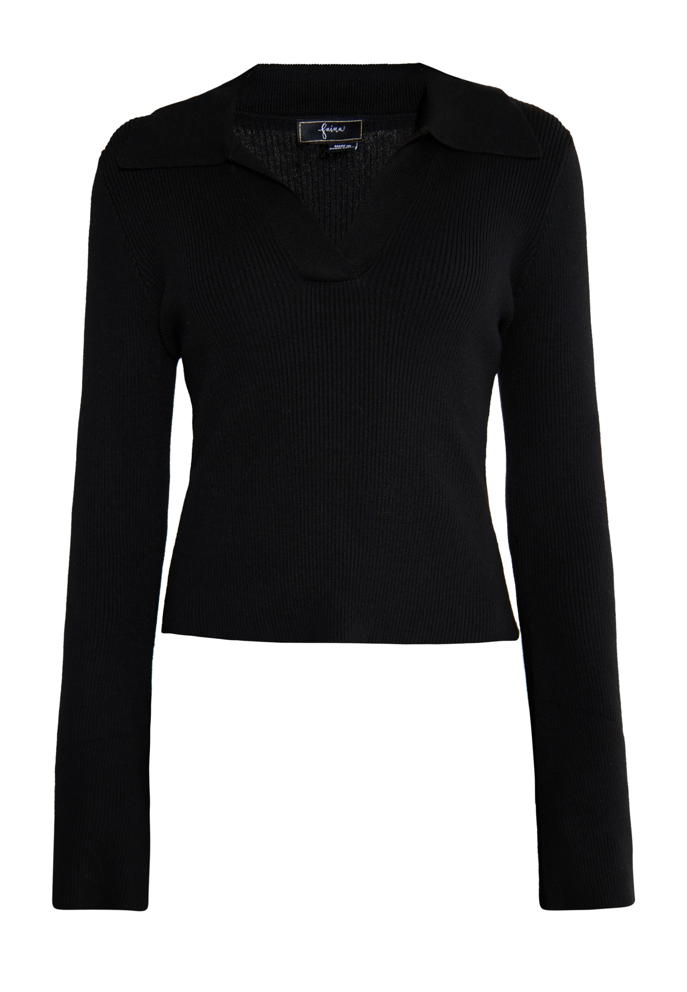 faina Пуловер 'Dulcey' в черно: отпред