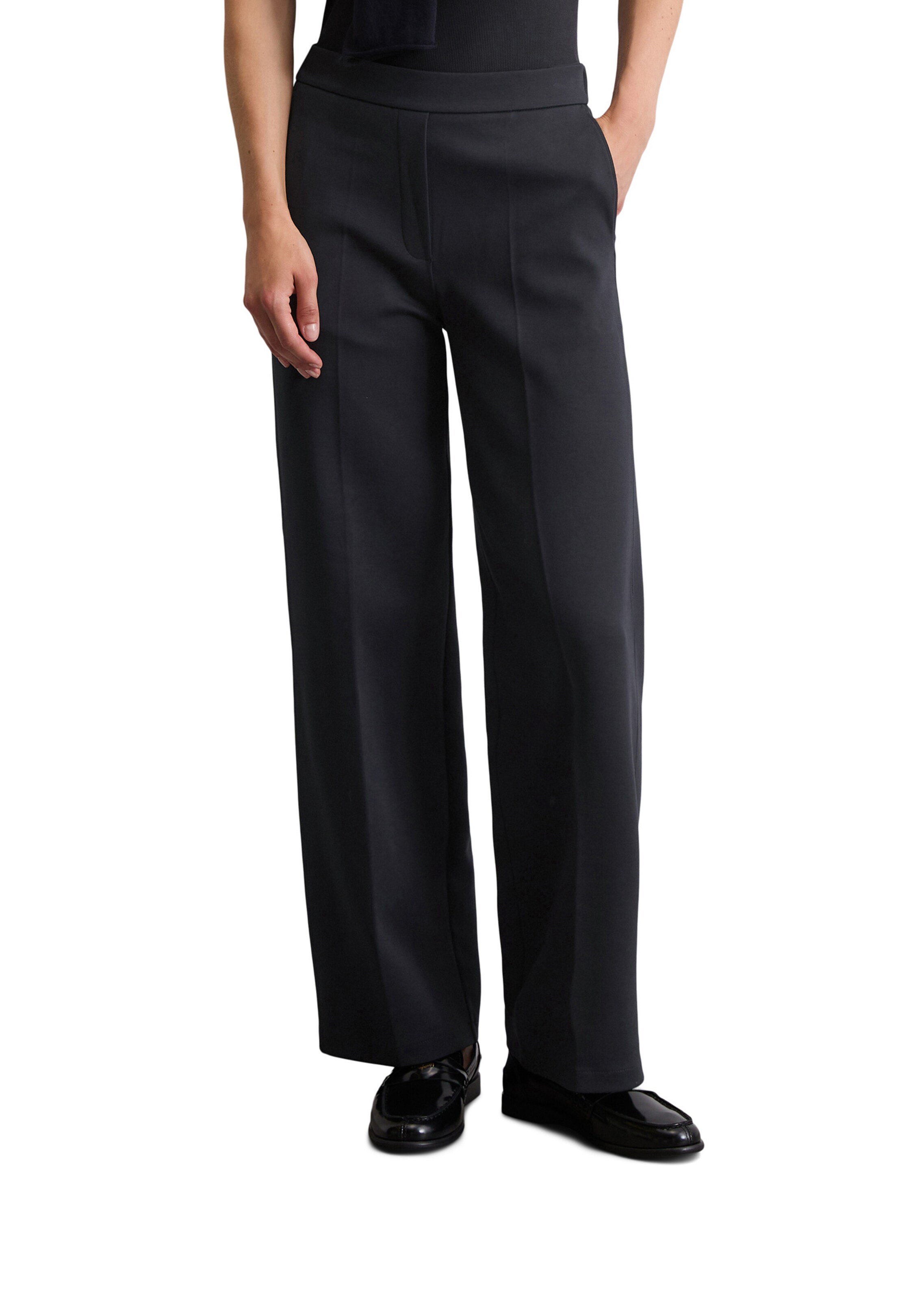 Marc O'Polo Regular Broek in Zwart: voorkant