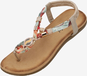Sandales à lanières 'Chriana' Palado en or : devant
