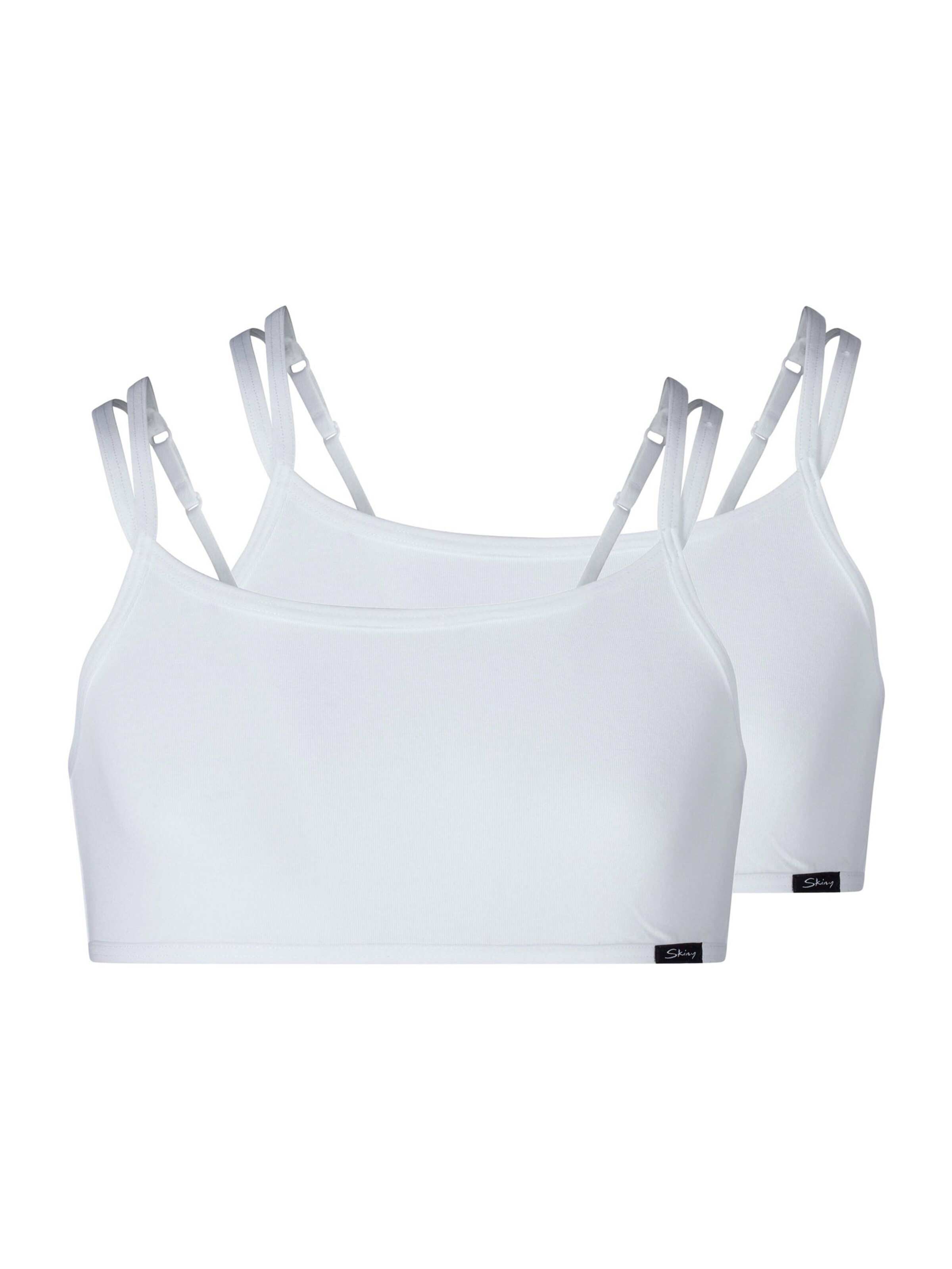 Bustino Reggiseno di Skiny in bianco: frontale