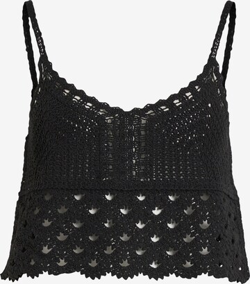 Vila Petite Knitted Top 'MUNO' in Black: front