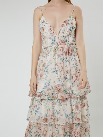Influencer Summer Dress 'Vintage' in Beige