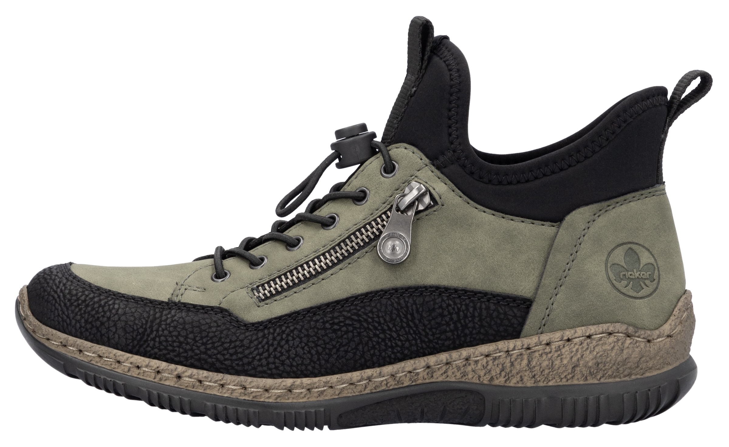 Rieker Sneakers in Green: front