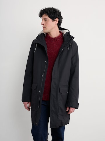 Seasalt Cornwall Välikausitakki 'Tidesman' värissä musta: etupuoli