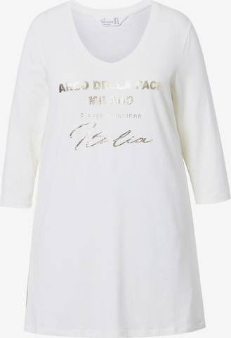 T-shirt MIAMODA en blanc : devant