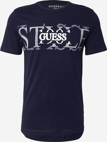 GUESS T-Shirt in Blau: Vorderseite