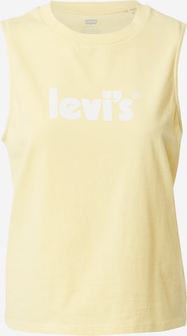 LEVI'S ® Topp 'Graphic Band Tank', värv kollane: eest vaates