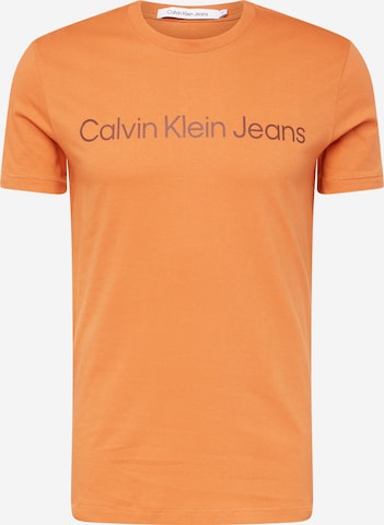 Calvin Klein Jeans Tričko – oranžová: přední strana