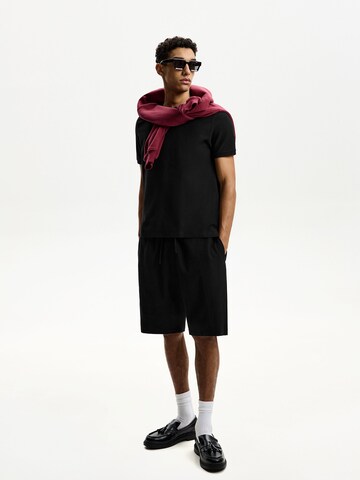 Baggy Pantalon Bershka en noir