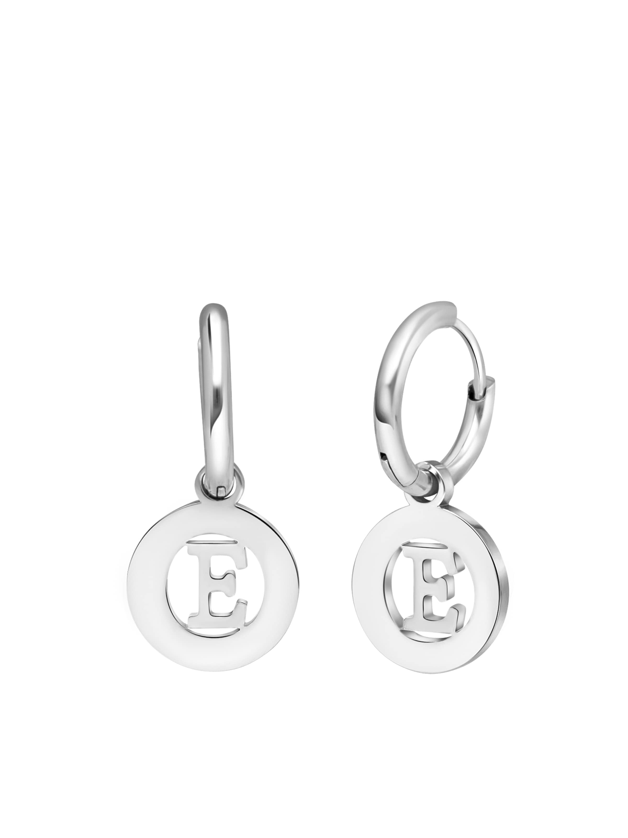 Boucles d'oreilles Lucardi en argent : devant