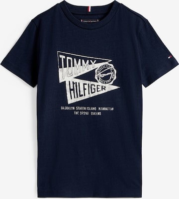TOMMY HILFIGER Majica | modra barva: sprednja stran