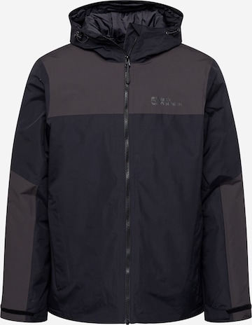 JACK WOLFSKIN Outdoorjacke 'Jasper' in Schwarz: predná strana