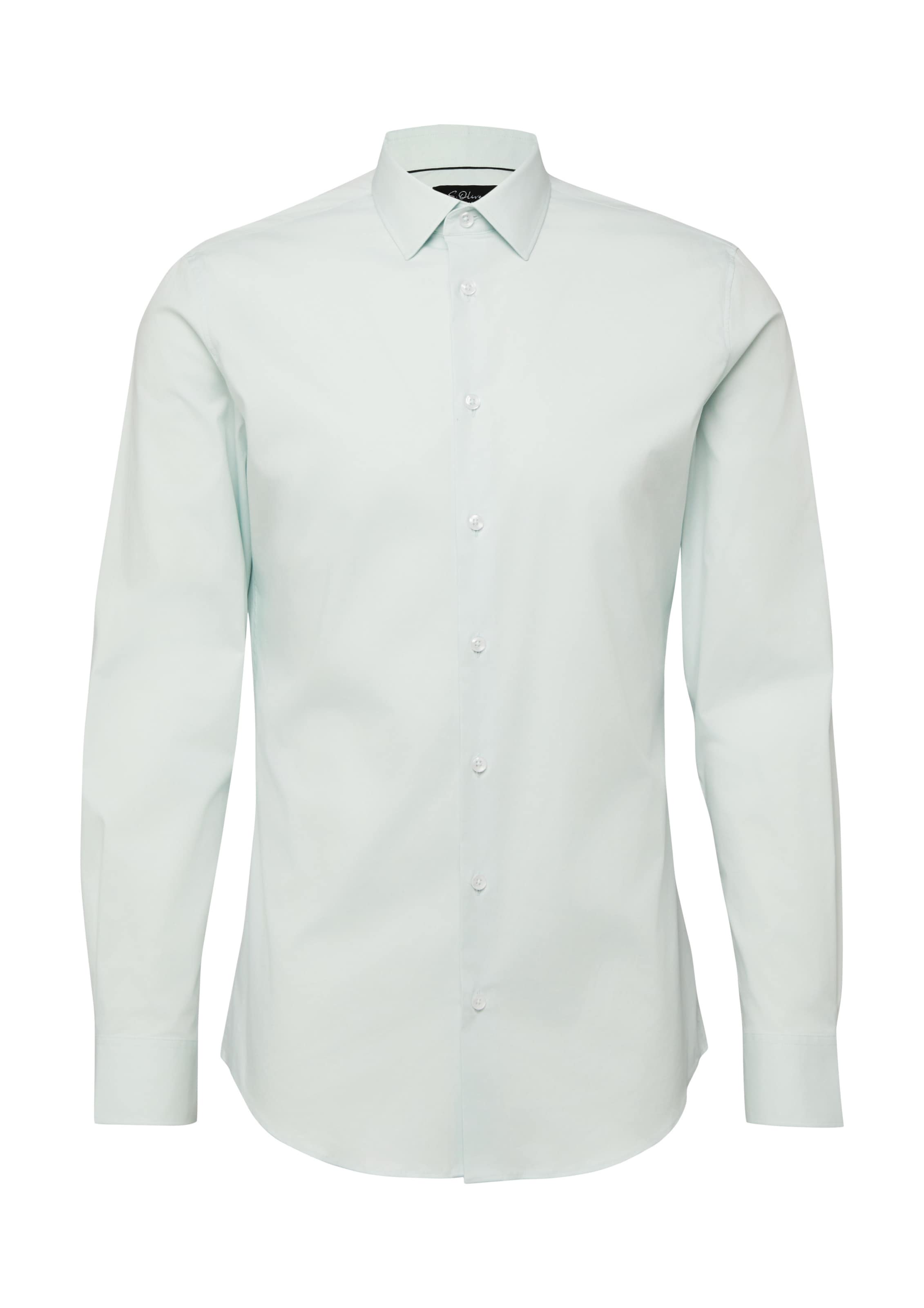 s.Oliver Regular fit Button Up Shirt in Blue: front