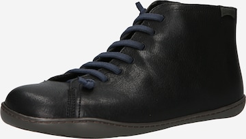 CAMPER Lace-Up Boots in Black: front