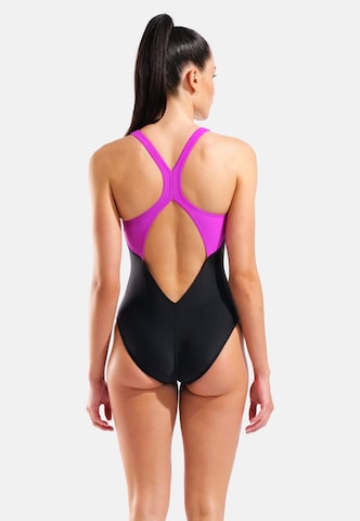 melns ARENA Bezvīļu Peldkostīms 'Grid V Back'