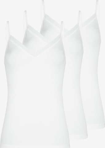 Mey Onderhemd 'Modal Lace' in Wit: voorkant