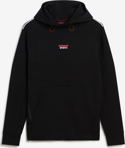 Superdry Sportsweatshirt in de kleur Bloedrood / Zwart / Wit, Productweergave