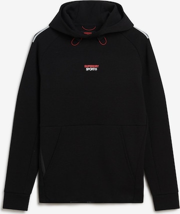 Sweat de sport Superdry en noir : devant