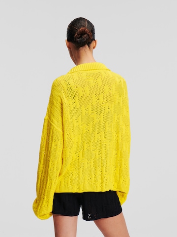 Karl Lagerfeld Sweter w kolorze żółty