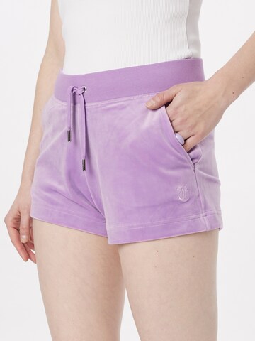 Juicy Couture Regular Pants 'EVE' in Purple